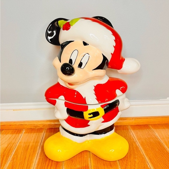 Mickey Mouse Santa Christmas cookie jar - Picture 2 of 4